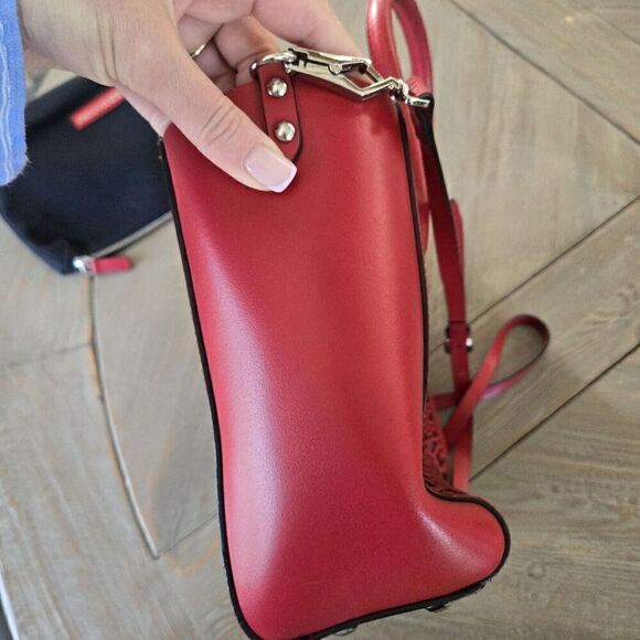 Ermanno Scervino Perforated Leather Crossbody Handbag - Picture 10 of 16